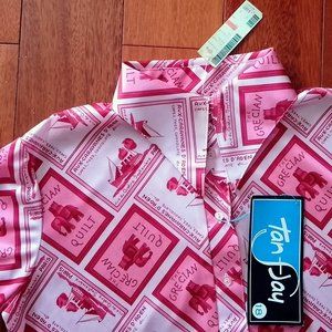 Disco blouse, made in Hong Kong 70,s boho  Capsule wardrobe Rare to find